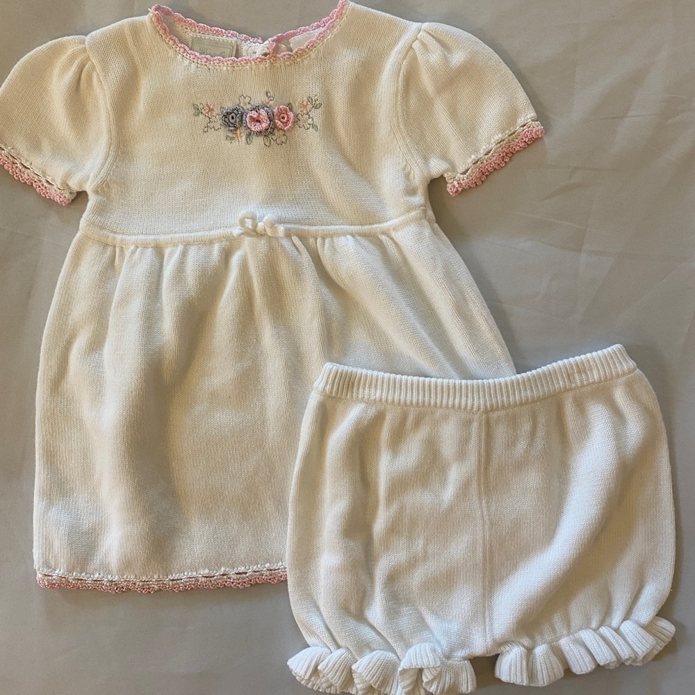 Koala Baby Boutique Sweater Dress with Bloomers Size 6-9 months